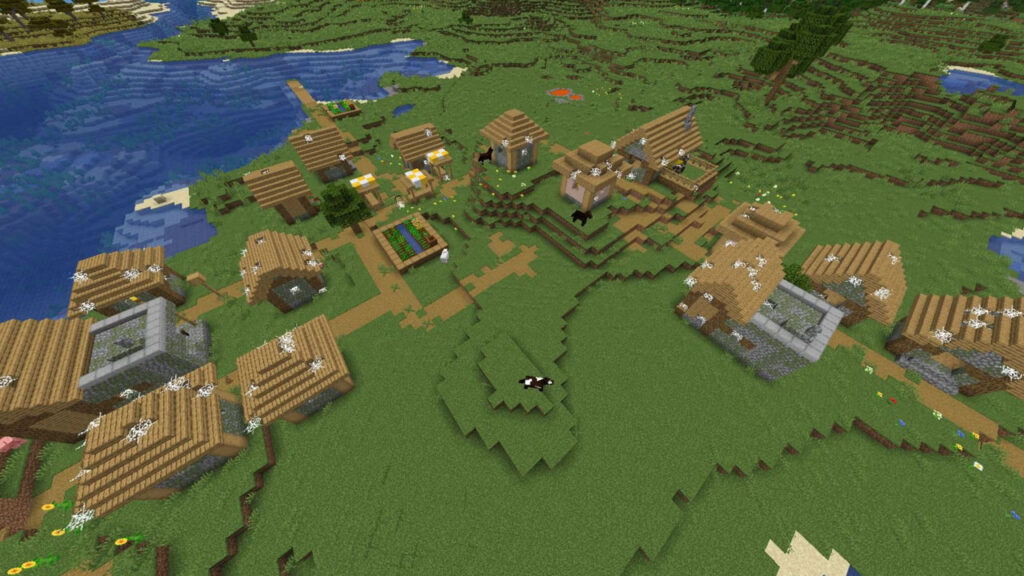 Minecraft_ Player Cria Bungalows Tropicais com Bamboo no Jogo-1