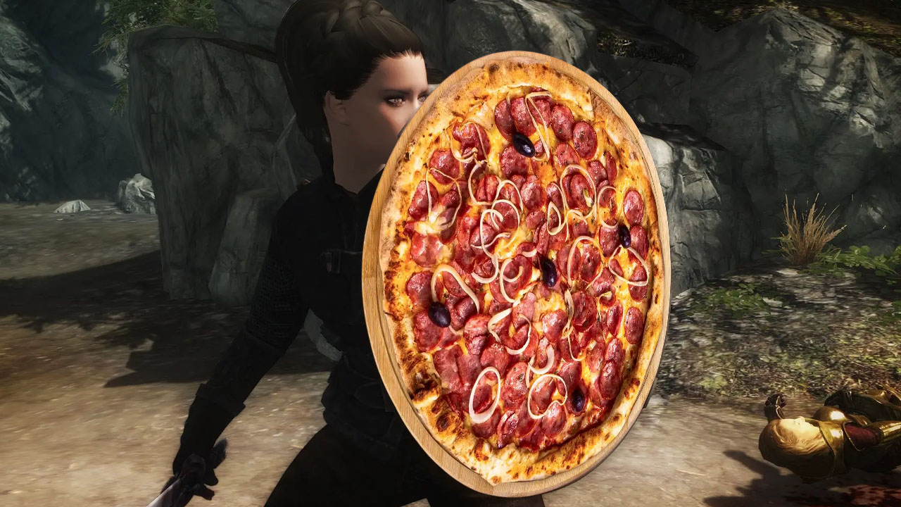 Skyrim Jogador Usa Mod Inusitado para Pedir Pizza
